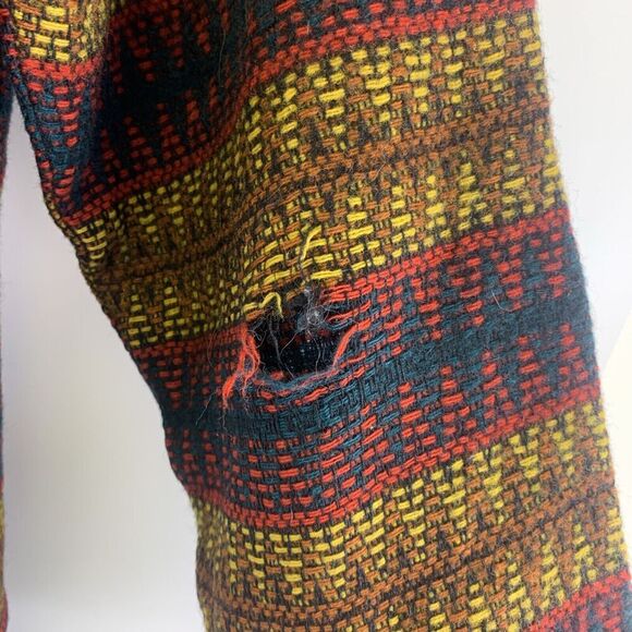 Fox Knapp Sportswear Wool Collared Pullover Two Button Point Hem Red Womens XL - Picture 7 of 11